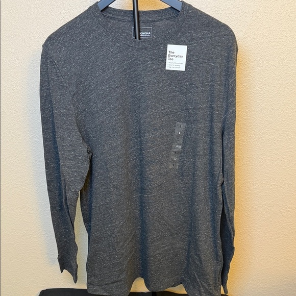 Sonoma Goods For Life Other - Men's Charcoal Long Sleeve Tee